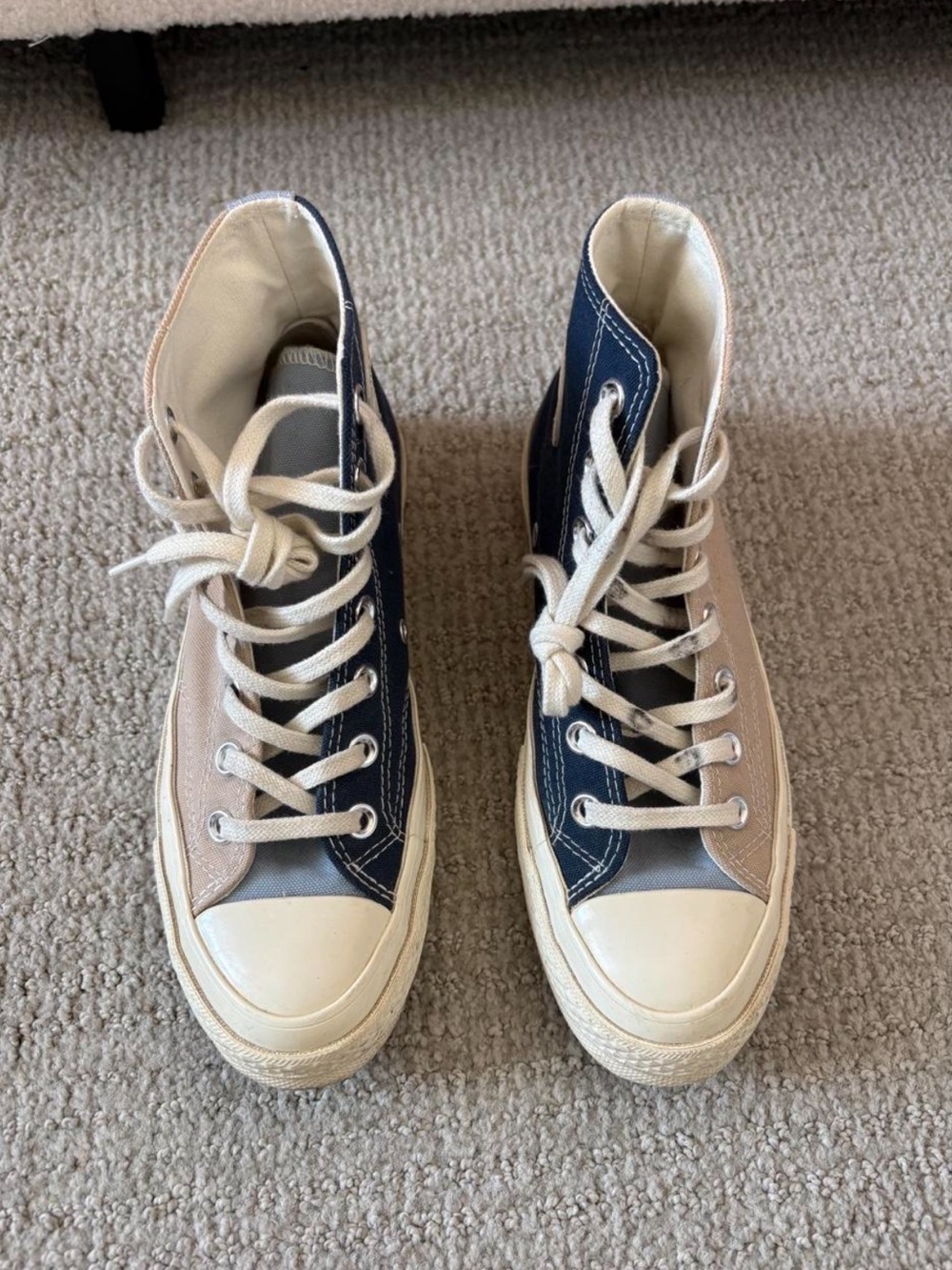 Converse Chuck Tri-Panel Hi Sneakers Blue & White